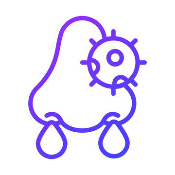 recommend clip art: Nose Bleeding Healthcare Medical, vector graphic Illustration Icon.