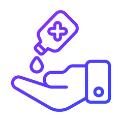 Sanitizer Healthcare Medical, vector graphic Illustration Icon.