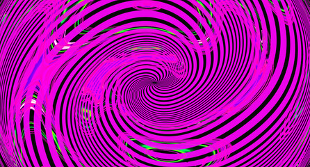 Bright geometric pink textured background. Abstract swirl. Art trippy luxury digital screen. Fantasy Backdrop. Banner. Web page template. Virtual Augmented reality. NFT card. Summer striped poster. Ad