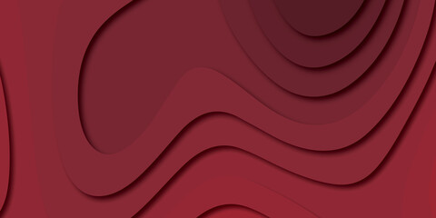 Papercut multi layers 3D color texture vector background. Abstract topography concept design or flowing liquid illustration for website template. Smooth origami art shape.