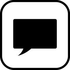 Fototapeta premium Speech bubble. Vector icon isolated