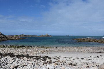 A beach on the Isle of St Agnes The Isles of Scilly Cornwall 