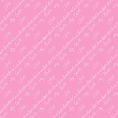 love you hearts romantic pattern illustration isolated on white. black and white seamless pattern for wallpaper, textiles, packaging, scrapbooking, foil stamping.