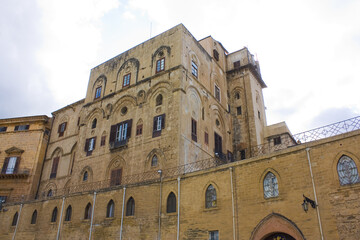 Fototapeta na wymiar Norman Palace (or Palazzo Reale) in Palermo, Sicily, Italy