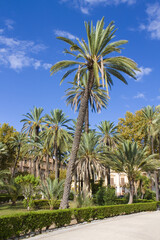 Obraz na płótnie Canvas Park Villa Bonanno in Palermo, Sicily, Italy