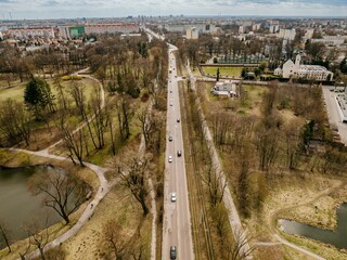 Droga prowadząca do centrum Łodzi
