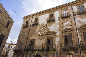 Fototapeta na wymiar Palazzo Alliata Villafranca Piazza Bologni in Palermo, Sicily, Italy