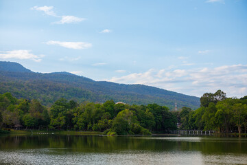 Beautiful Sunset Sky reflex in lake