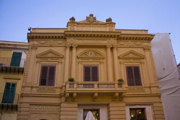 Foto op Plexiglas Bellini Theater at Piazza Bellini in Palermo, Sicily, Italy   © Lindasky76