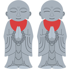 Fototapeta premium お地蔵様のイラスト