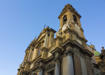 Fototapeta na wymiar Church of St. Ignatius at Olivella in Palermo, Sicily, Italy
