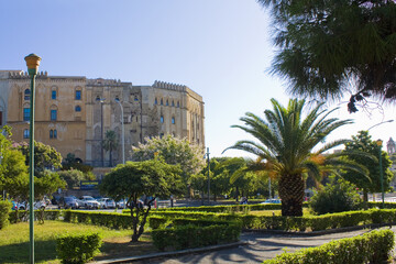 Norman Palace (or Palazzo Reale) in Palermo, Sicily, Italy