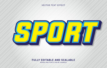 editable text effect, Sport style