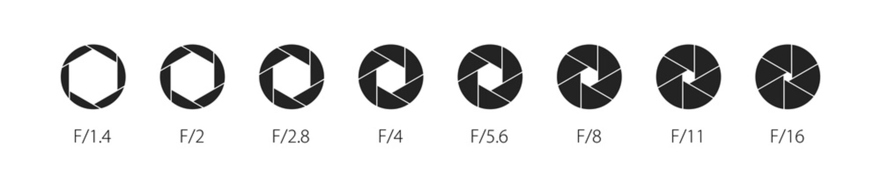 The Lens Aperture Is A Great Design For Any Purpose. Camera Diaphragm Icon. Isolated Vector Graphic Illustration.