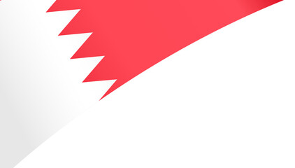 Bahrain flag wave  isolated  on png or transparent background,Symbol Bahrain,template for banner,card,advertising ,promote,and business matching country poster, vector illustration