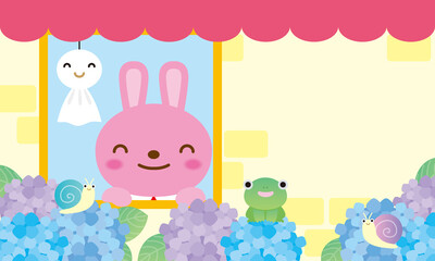 2022-155楽しい梅雨の窓辺　屋根付き