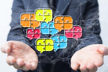 speaking bubble communication conference Digital Network