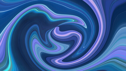 abstract background with liquid waves blue