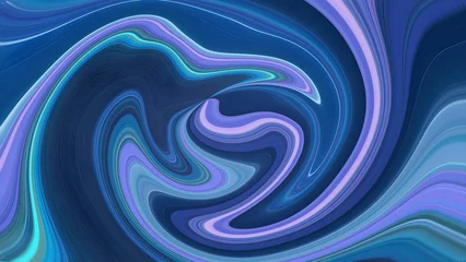 Foto op Plexiglas abstract background with liquid waves blue © Tousif