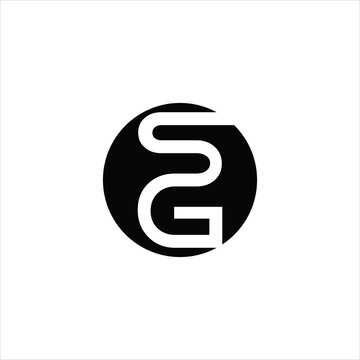 letter s g logo vector emblem template