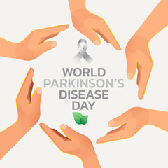 World Parkinson’s Disease day. Holiday concept. Template for background, banner, card, poster with text inscription. 
