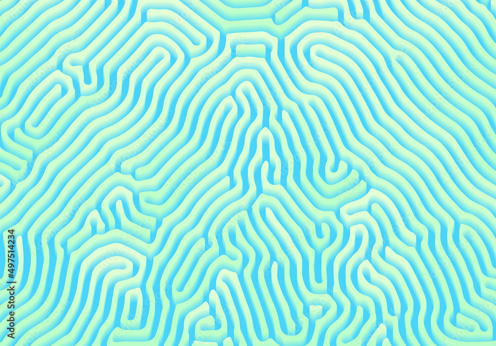 Aufkleber Abstract background with optical illusion generative pattern and vibrant fluid psychedelic colors