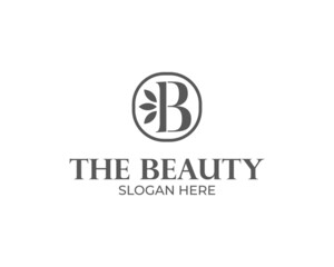 Letter B Botanical Logo