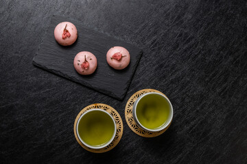 Obraz na płótnie Canvas 緑茶　green tea made in Japan