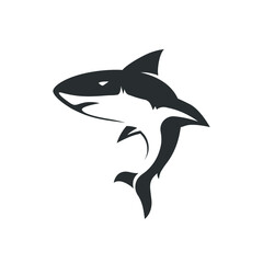 black shark icon vector images
