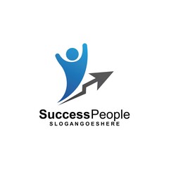 Success People Logo Template Design Vector. Design concept for business