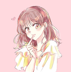 小悪魔風の女性