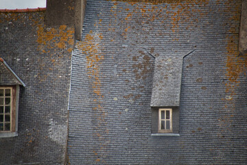 old brick wall with window