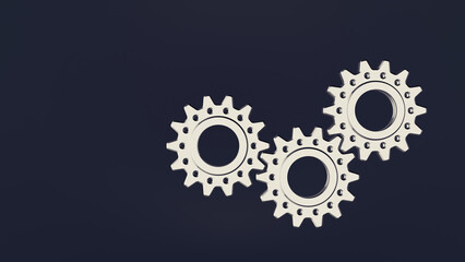 Technology gear wheels abstract background
