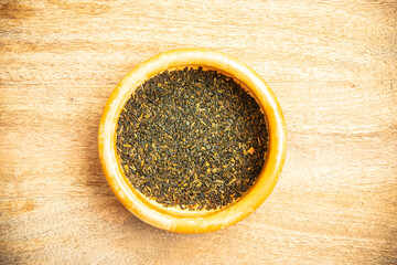 green tea healthy meal food diet snack on the table copy space food background rustic top view