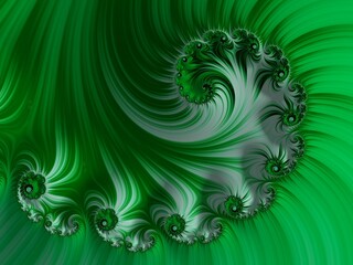 Beautiful fractal floral art. Computer generated graphics