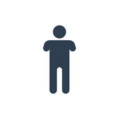 Disabled person icon, Arm amputated icon, Vector.