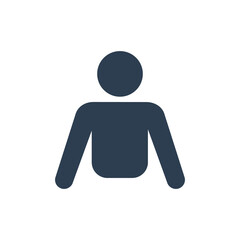 Disabled person icon, Amputated leg icon, Vector.