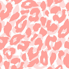 Leopard print pattern. Repeating seamless vector animal background. © whitecityrecords