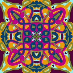 pattern with flowers and leaves