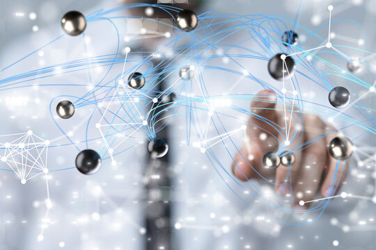 Business intelligence analyst dashboard on virtual