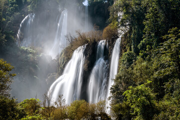 Thi lo su Waterfall,beautiful waterfall in deep in rain forest,Tak province, Thailand,