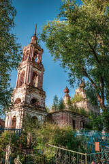 an old abandoned orthodox church