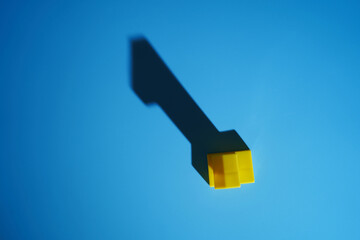 number 1 focus on shadow