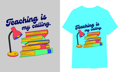 Green Yellow Teacher Retro Classic T-Shirt
