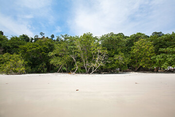 Summer beach on Tafook Island in Myanmar