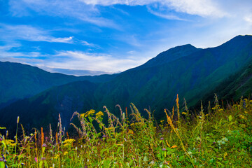 landscape with mountains