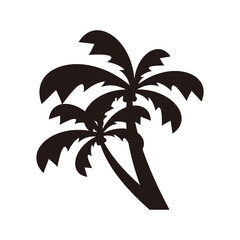 Palm tree icon vector illustration symbol	