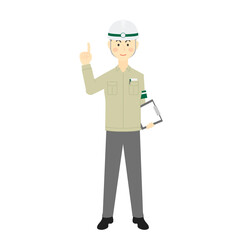 職業[現場監督の男性]