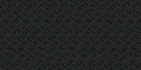 Abstract black background with diagonal lines. Modern dark abstract vector texture.