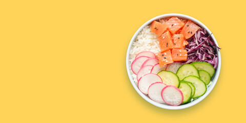 Hawaiian salmon poke bowl